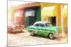 Cuba Painting - Back in Time-Philippe Hugonnard-Mounted Art Print