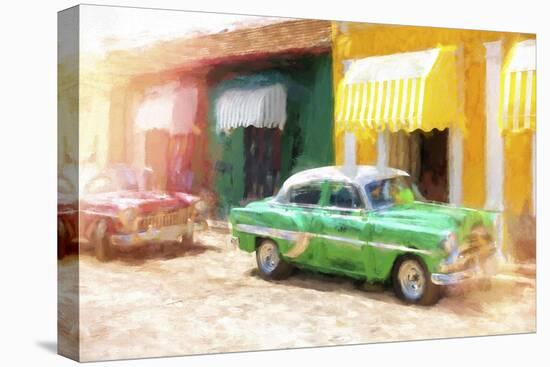 Cuba Painting - Back in Time-Philippe Hugonnard-Stretched Canvas