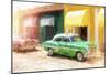 Cuba Painting - Back in Time-Philippe Hugonnard-Mounted Art Print