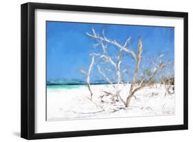 Cuba Painting - Beach Trees II-Philippe Hugonnard-Framed Art Print