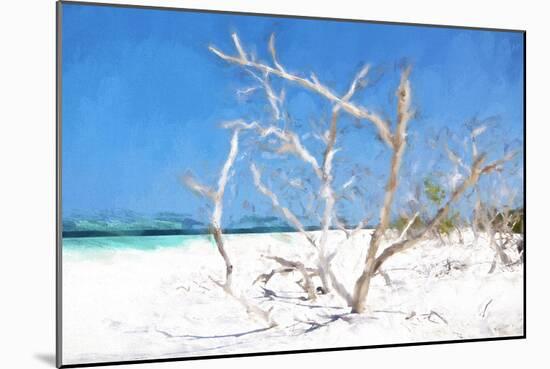 Cuba Painting - Beach Trees II-Philippe Hugonnard-Mounted Art Print