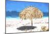 Cuba Painting - Beach Umbrella-Philippe Hugonnard-Mounted Premium Giclee Print