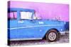 Cuba Painting - Blue Sensation-Philippe Hugonnard-Stretched Canvas