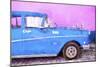Cuba Painting - Blue Sensation-Philippe Hugonnard-Mounted Premium Giclee Print