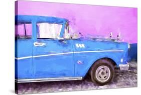 Cuba Painting - Blue Sensation-Philippe Hugonnard-Stretched Canvas