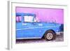 Cuba Painting - Blue Sensation-Philippe Hugonnard-Framed Art Print