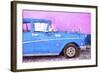 Cuba Painting - Blue Sensation-Philippe Hugonnard-Framed Art Print