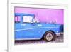 Cuba Painting - Blue Sensation-Philippe Hugonnard-Framed Art Print