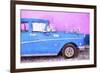 Cuba Painting - Blue Sensation-Philippe Hugonnard-Framed Art Print