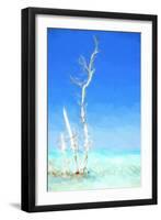 Cuba Painting - Blues Gradient-Philippe Hugonnard-Framed Art Print