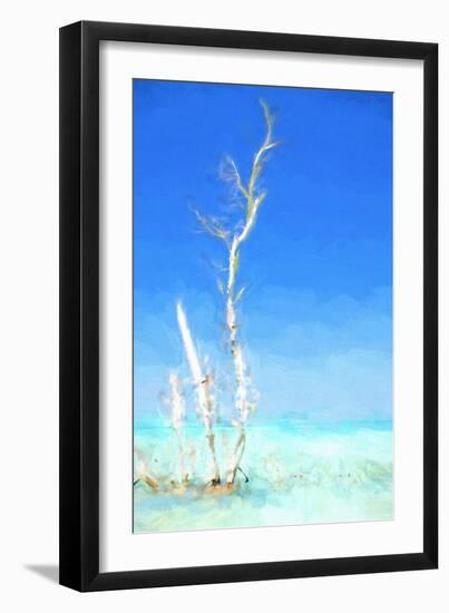 Cuba Painting - Blues Gradient-Philippe Hugonnard-Framed Art Print