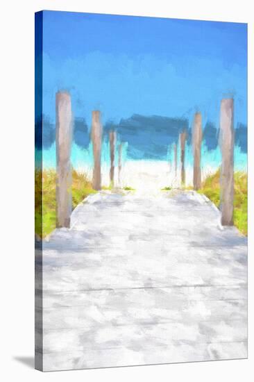 Cuba Painting - Boardwalk on the Beach-Philippe Hugonnard-Stretched Canvas