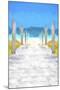 Cuba Painting - Boardwalk on the Beach-Philippe Hugonnard-Mounted Art Print