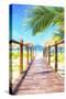 Cuba Painting - Boardwalk-Philippe Hugonnard-Stretched Canvas