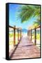 Cuba Painting - Boardwalk-Philippe Hugonnard-Framed Stretched Canvas