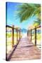 Cuba Painting - Boardwalk-Philippe Hugonnard-Stretched Canvas