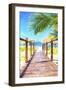 Cuba Painting - Boardwalk-Philippe Hugonnard-Framed Art Print