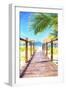 Cuba Painting - Boardwalk-Philippe Hugonnard-Framed Art Print