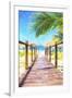 Cuba Painting - Boardwalk-Philippe Hugonnard-Framed Art Print