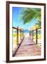 Cuba Painting - Boardwalk-Philippe Hugonnard-Framed Art Print