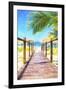 Cuba Painting - Boardwalk-Philippe Hugonnard-Framed Art Print