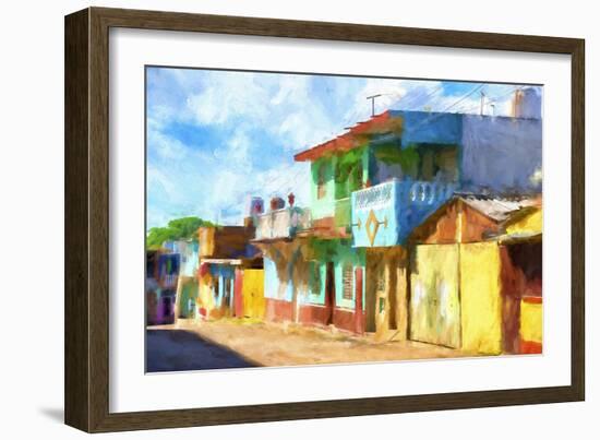 Cuba Painting - Bright Colors-Philippe Hugonnard-Framed Art Print