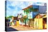 Cuba Painting - Bright Colors-Philippe Hugonnard-Stretched Canvas