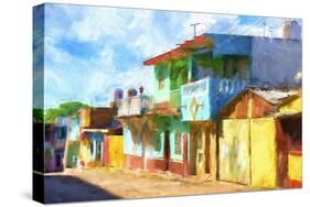 Cuba Painting - Bright Colors-Philippe Hugonnard-Stretched Canvas