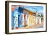 Cuba Painting - Brightly Colorful Facades-Philippe Hugonnard-Framed Art Print