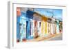 Cuba Painting - Brightly Colorful Facades-Philippe Hugonnard-Framed Art Print