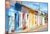 Cuba Painting - Brightly Colorful Facades-Philippe Hugonnard-Mounted Art Print
