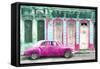Cuba Painting - Candy Pink-Philippe Hugonnard-Framed Stretched Canvas