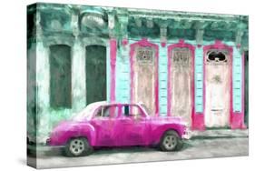 Cuba Painting - Candy Pink-Philippe Hugonnard-Stretched Canvas