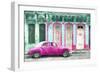 Cuba Painting - Candy Pink-Philippe Hugonnard-Framed Art Print