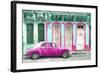 Cuba Painting - Candy Pink-Philippe Hugonnard-Framed Art Print