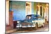 Cuba Painting - Chevrolet Look-Philippe Hugonnard-Mounted Art Print