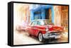 Cuba Painting - Chevys Style-Philippe Hugonnard-Framed Stretched Canvas