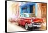 Cuba Painting - Chevys Style-Philippe Hugonnard-Framed Stretched Canvas