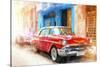 Cuba Painting - Chevys Style-Philippe Hugonnard-Stretched Canvas