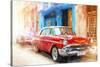 Cuba Painting - Chevys Style-Philippe Hugonnard-Stretched Canvas