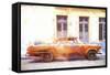 Cuba Painting - Classic American Car-Philippe Hugonnard-Framed Stretched Canvas