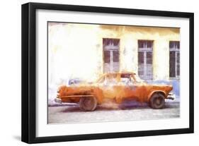 Cuba Painting - Classic American Car-Philippe Hugonnard-Framed Premium Giclee Print