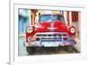 Cuba Painting - Classic Car-Philippe Hugonnard-Framed Art Print