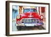 Cuba Painting - Classic Car-Philippe Hugonnard-Framed Art Print