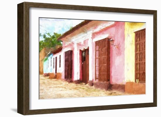 Cuba Painting - Colorful Alley-Philippe Hugonnard-Framed Art Print