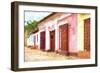 Cuba Painting - Colorful Alley-Philippe Hugonnard-Framed Art Print