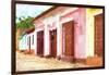 Cuba Painting - Colorful Alley-Philippe Hugonnard-Framed Art Print