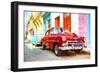 Cuba Painting - Colorful Chevys-Philippe Hugonnard-Framed Art Print