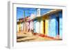 Cuba Painting - Colorful Street-Philippe Hugonnard-Framed Art Print