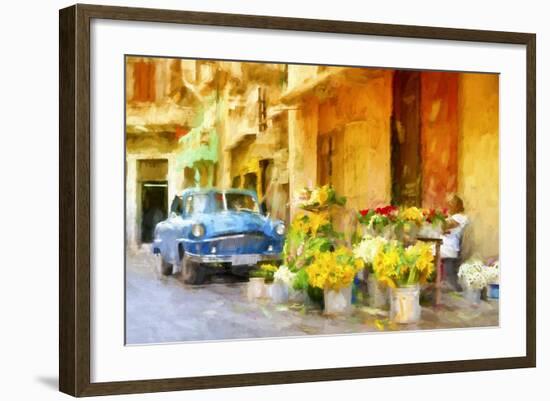 Cuba Painting - Colors of Sunflowers-Philippe Hugonnard-Framed Art Print